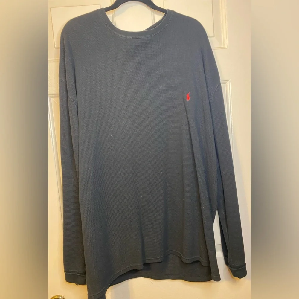 Ralph Lauren Men’s Big & Tall Black Thermal, 3x - Picture 1 of 2